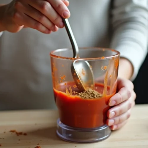 This shows how to use the Tex Mex paste in a real dish—perfect for the Serving Suggestions section to spark ideas.